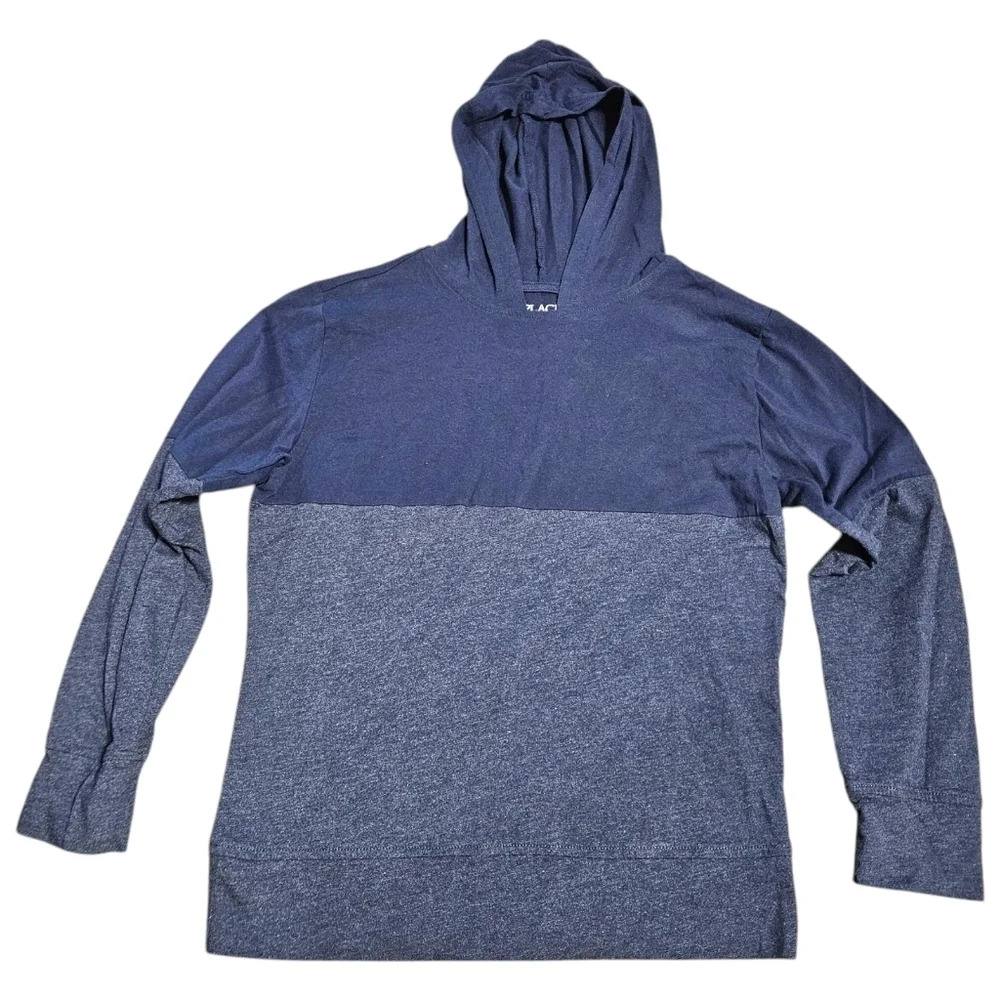 Boys Blue Colorblock Hoodie Sz LG(10/12) Lightweight Children's Place Cotton